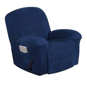 🆕️ Stretch ReclinerVelvet Slipcover Chair Blue